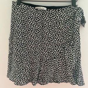 Abercrombie Printed faux wrap skirt